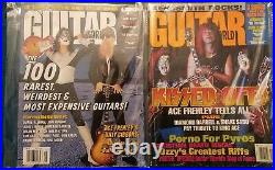 (15) Vintage KISS & KISS Related Magazines withPosters Free Shipping in Sleeves
