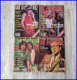 (17) Hit Parader Magazine Lot 1978-80 Zeppelin Kiss Queen Stones with Centerfolds