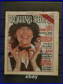 1977 April 7 ROLLING STONE Magazine KISS The Pegan Beasties BEAUTIFUL! (D82)