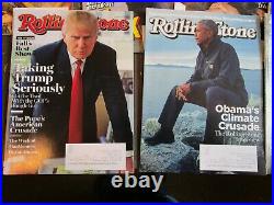 2015 Rolling Stone Magazines- 23 Editions Featuring Trump, Obama, Madonna etc