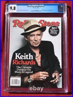 2023 Rolling Stone Keith Richards 80th Birthday Special Edition CGC 9.8 POP 1