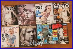 47 Vintage Kurt Cobain Nirvana Magazines BONUS JOURNALS & ROLLING STONE BOOK