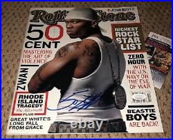 50 Cent Signed Rolling Stone Magazine Jsa Coa Autograph Curtis Jackson Rap