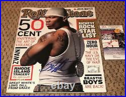 50 Cent Signed Rolling Stone Magazine Jsa Coa Autograph Curtis Jackson Rap
