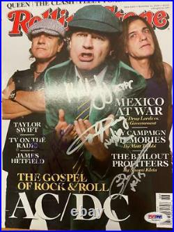 Ac/dc Signed Rolling Stone Magazine