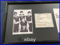 Autographed Rolling Stones 1964 UK Concert Bill/Memorabilia. 2 COA withBrian Jones
