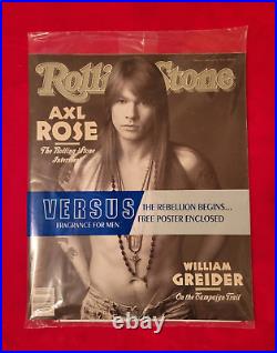 Axl Rose Cover 1992 Rolling Stones Magazine Issue 627 New in Original Sealed Bag