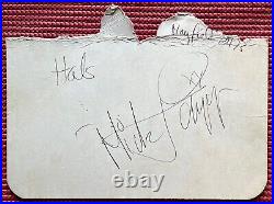 BECKETT LOA signed MICK JAGGER autographed HUGE CUT INDEX the ROLLING STONES
