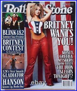 BRITNEY SPEARS Rolling Stone Magazine Issue #841 May 25 2000 NO LABEL LIKE NEW+