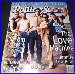 Backstreet Boys Signed Rolling Stone Magazine Carter Mclean May 1999 Ultra Rare