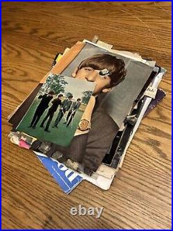 Beatles 1964 Huge Lot Scrapbook Early Clippings Photo Signed Nems Rare Vtg