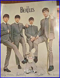Beatles 1964 Huge Lot Scrapbook Early Clippings Photo Signed Nems Rare Vtg