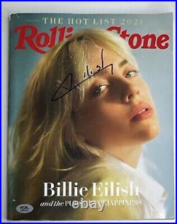 Billie Eilish Signed Rolling Stone Magazine PSA AM84261