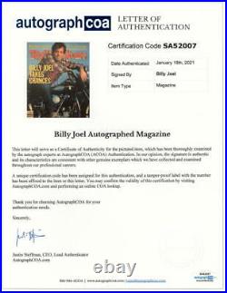 Billy Joel Signed Autograph Rolling Stone Magazine The Stranger Piano Man Acoa