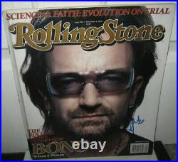 Bono Signed U2 Rolling Stone Magazine Classic Rock Autograph Proof Jsa Loa