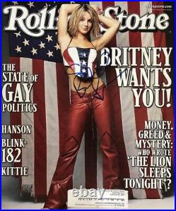 Britney Spears- Full Rolling Stone Signed Magazine from 2000