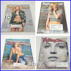 Britney Spears Lot of 4 Rolling Stone Magazines #877, #883/884, #1046, #1067