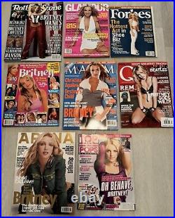 Britney Spears Magazine Lot Rolling Stone Q Glamour Life Story Forbes Maxim UK