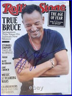 Bruce Springsteen Autographed Signed Rolling Stone Magazine