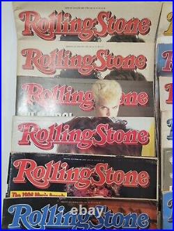 COMPLETE SET! Lot of 23 1985 Rolling Stone Magazines Vintage Music News History