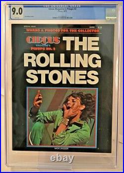 Circus Magazine's Pinups #2 1975 The Rolling Stones CGC 9.0 CL1