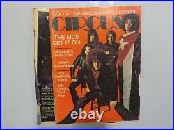 Circus, Sept. 1969. Rolling Stones Jimi Hendrix, Byrds, Kinks, MC5 loose back RS