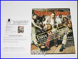 DAVE MATTHEWS BAND SIGNED ROLLING STONE MAGAZINE COVER BECKETT BAS COA x4 DMB