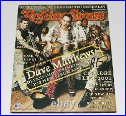 DAVE MATTHEWS BAND SIGNED ROLLING STONE MAGAZINE COVER BECKETT BAS COA x4 DMB