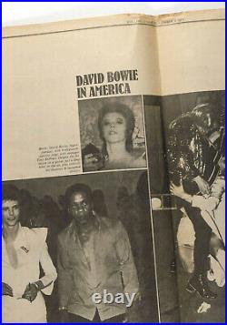 DAVID BOWIE MICK ROCK in AMERICA Danny Lyon RARE Rolling Stone UK magazine 1972