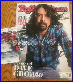 Dave Grohl Signed Rolling Stone Magazine JSA COA AUTOGRAPH! Foo Fighters Nirvana