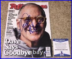 David Letterman Signed Rolling Stone Magazine Late Night Show With Host Bas