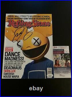 Deadmau5 Signed Rolling Stone Magazine Jsa Coa Autographed
