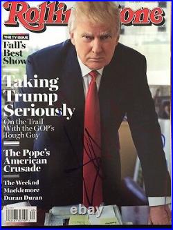 Donald Trump signed autographed Rolling Stone Magazine IN PERSON
