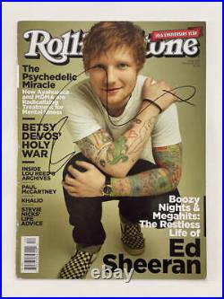 Ed Sheeran Signed Autograph Rolling Stone Magazine Plus, Divide, Equals Acoa