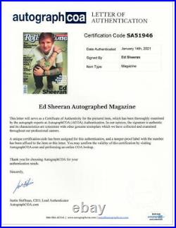 Ed Sheeran Signed Autograph Rolling Stone Magazine Plus, Divide, Equals Acoa