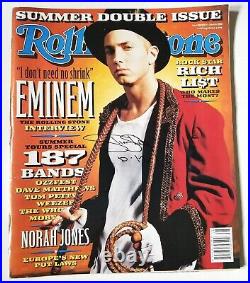 Eminem Slim Shady REAL hand SIGNED July 2002 Rolling Stone Full Mag JSA LOA RARE