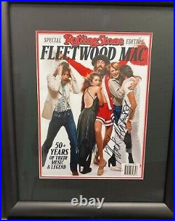 Fleetwood Mac Mick Fleetwood Signed Rolling Stone Magazine Framed