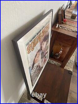 Framed 1976 Rolling Stone Magazine Cover Poster With Bob Dylan