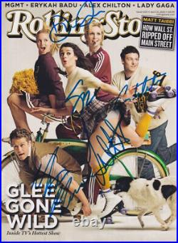 Glee cast signed ROLLING STONE magazine RARE