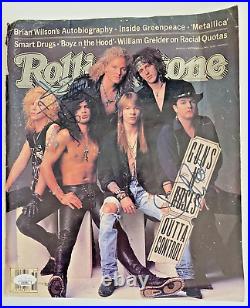 Guns N Roses Matt Sorum Dizzy Reed Signed Rolling Stone Magazine Cover JSA Cert