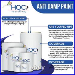 HQC Damp Proof & Damp Seal Emulsion Paint 1L to 10L -24 Colours