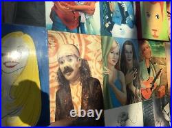 HUGE celebrity ROLLING STONE MAGAZINE LAUNCH ARTWORK Beatles Elton elvis, ONE OFF