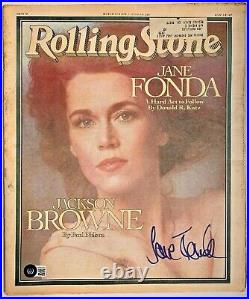 Jane Fonda Signed Rolling Stone Magazine March 9, 1978 BAS Beckett Witnessed