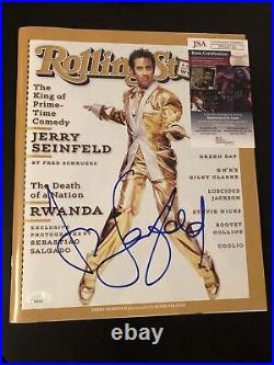 Jerry Seinfeld Signed Rolling Stone Full Magazine No Mailing Label JSA Full Name