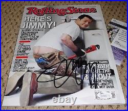 Jimmy Kimmel Signed Rolling Stone Magazine Jsa Coa Autograph Live