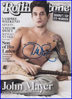 John Mayer signed Rolling Stone magazine in-person