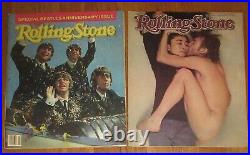 John & Yoko 1981 and Beatle Anniversary Issue 1984 Rolling Stone Magazines