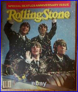 John & Yoko 1981 and Beatle Anniversary Issue 1984 Rolling Stone Magazines