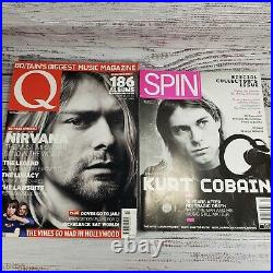 KURT COBAIN Nirvana Magazine 11 Lot Rolling Stone Q guitar world 90s Grunge Rock