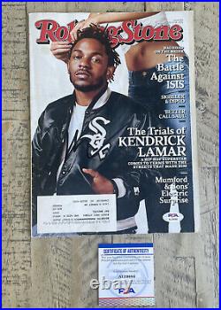 Kendrick Lamar Signed Autographed Rolling Stone Magazine Psa Dna Coa Full Mag